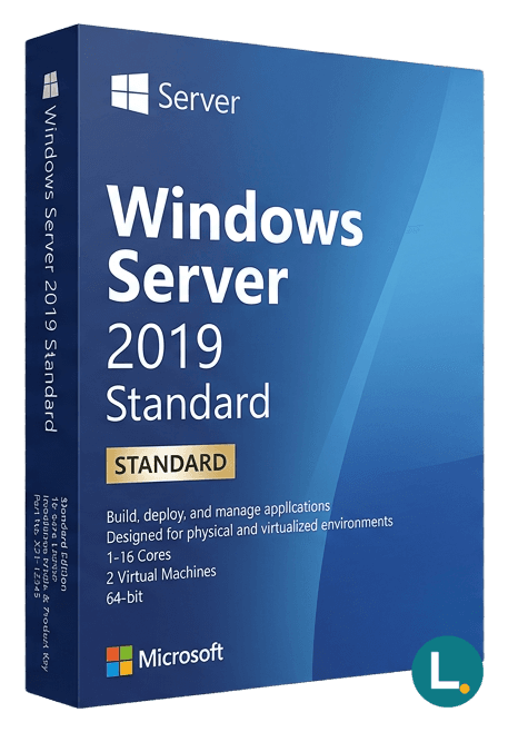 Windows Server 2019 Standard 16 core retail